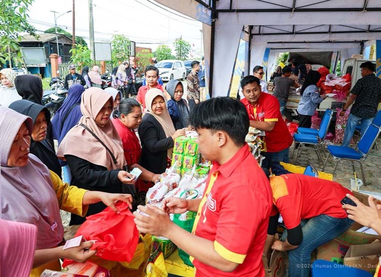Memperingati Hari Gizi Nasional OIKN Gelar Operasi Pasar Murah dan Penyuluhan Penganekaragaman Pangan