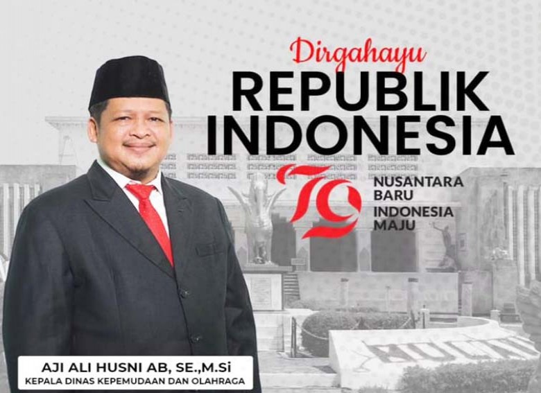 Dirgahayu Republik Indonesia Ke-79, Kadispora Aji Ali Husni  : SDM Kukar Harus Siap Bersaing Secara Nasional