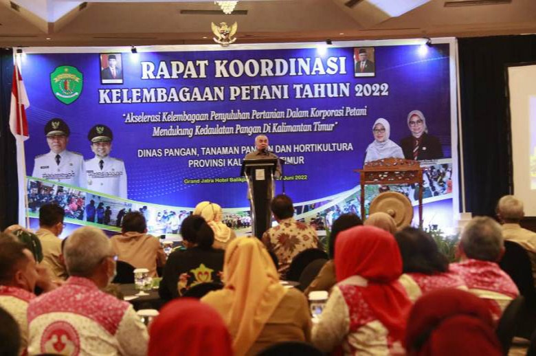 Buka Rakor Kelembagaan Patani se Kaltim 2022, Gubernur Berharap KTNA Betul-Betul Jadi Andalan