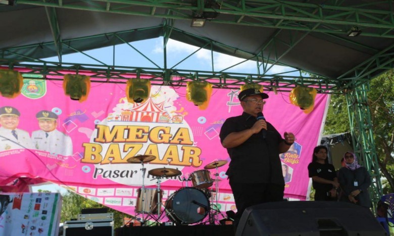 Bupati Kutim Resmi Buka Mega Bazar Pasar Induk Sangatta