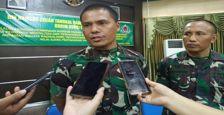 TNI di Kutim Siapsiaga Antisipasi Penanganan Virus Corona