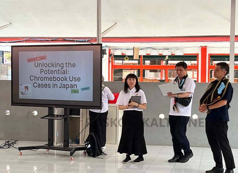 Delegasi Otoritas Pendidikan Jepang dan Google Indonesia Terkesan dengan Transformasi Digital Sekolah di Kukar