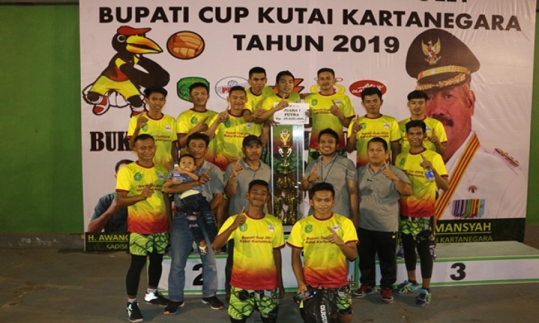 Tim Putra Samboja Juarai Bola Voli Bupati Cup 2019