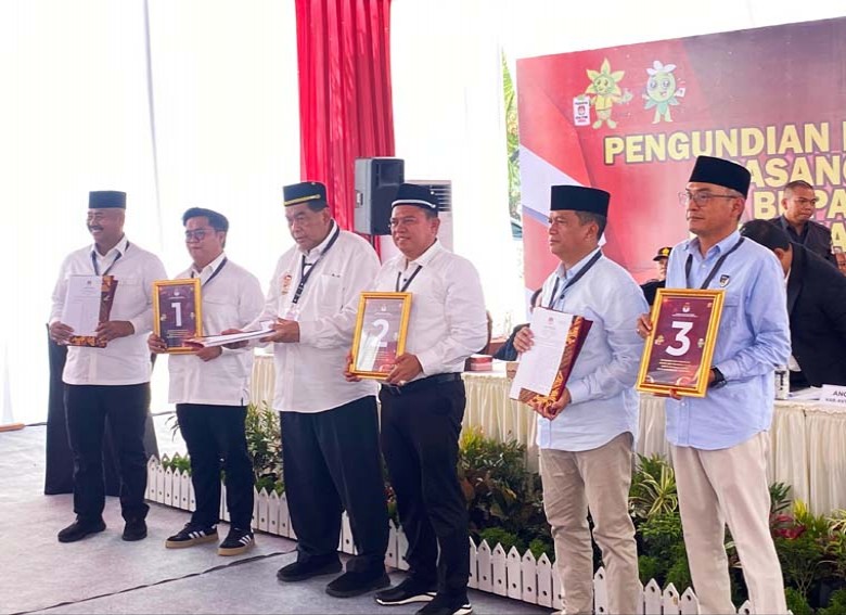 Nomor Urut Paslon Pilkada Kukar : Edi-Rendi Nomor 1, AYL-AZA Nomor 2, dan Dendi-Alif Nomor 3