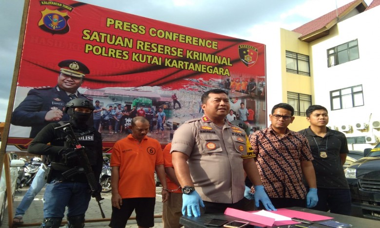 Dua Pelaku Curanmor Dibekuk Polres Kukar