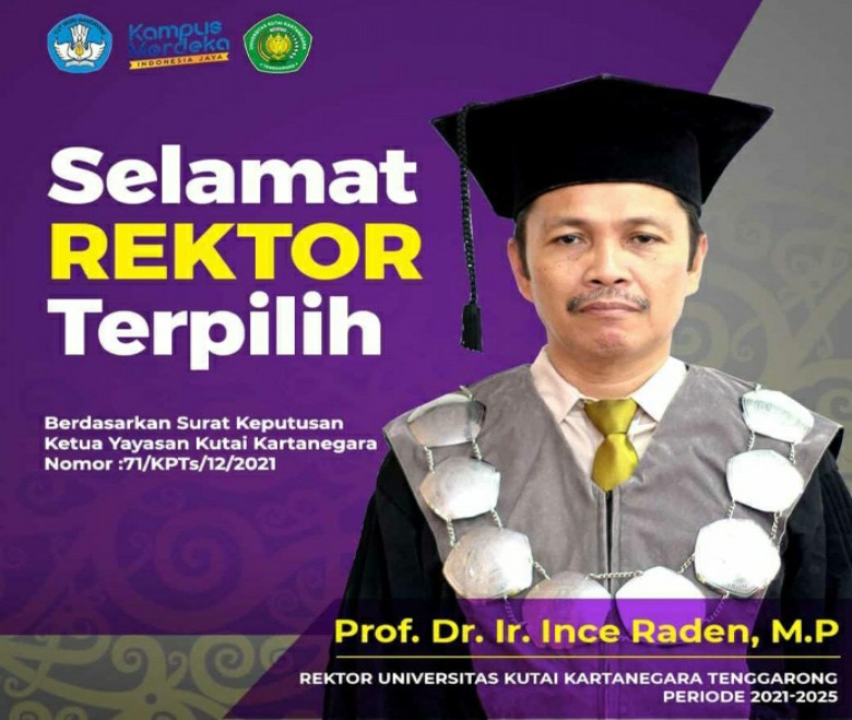 Selamat, Prof Ince Raden Terpilih jadi Rektor Unikarta Periode 2021-2025