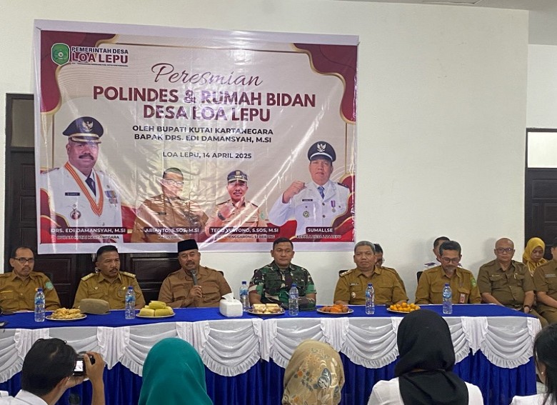 Resmikan Poliklinik Desa Loa Lepu, Bupati Kukar Harapkan jadi Role Model Layanan Kesehatan Desa