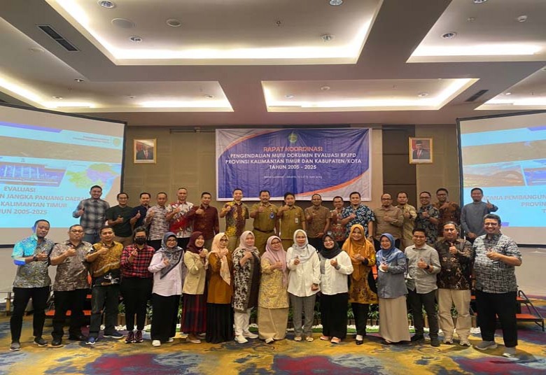 Bappeda Kukar Ikuti Rakor Pengendalian Mutu Dokumen Evaluasi RPJPD Kaltim