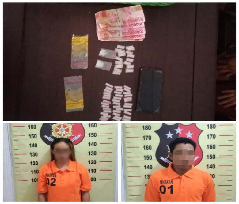 Simpan Sabu-sabu, Pasutri di Kembang Janggut Diringkus Polisi