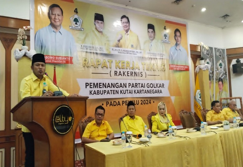 Rakernis Partai Golkar, Hasanuddin Mas’ud: Optimis Menang dengan Target 16 Kursi DPRD Kukar